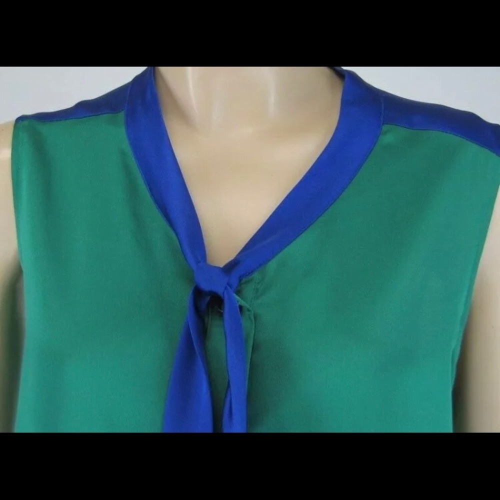 ‼️⬇️Kasper Jewel Box Emerald Blouse - Picture 3 of 8